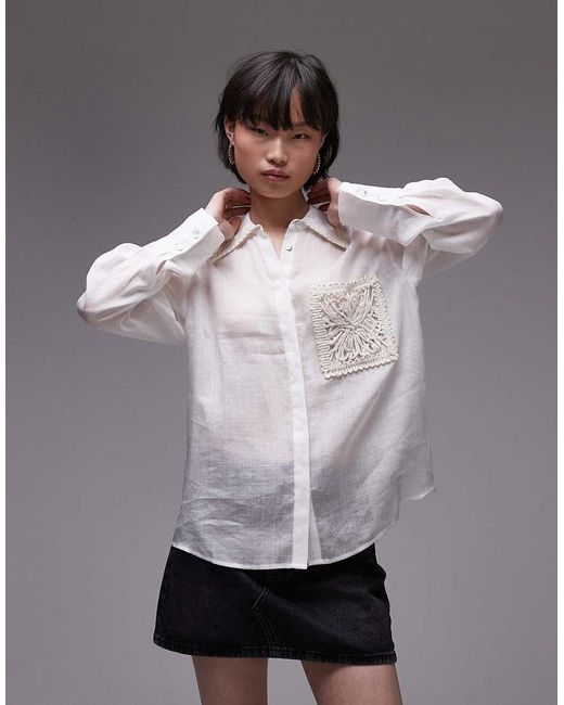 Camicia Oversize di Mango in Gray