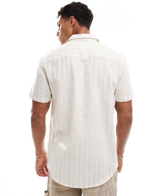 Threadbare – kurzärmliges hemd in White für Herren