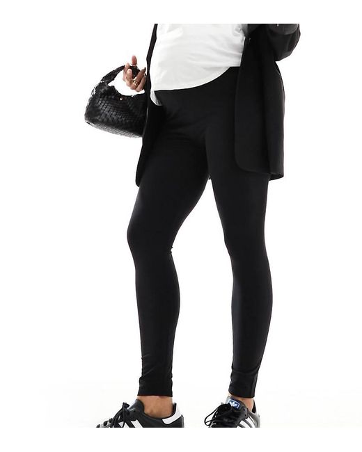 Threadbare Black Maternity Supersoft leggings