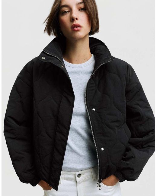 Bershka Black Padded Jacket
