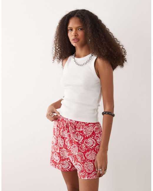 Threadbare Pink Jersey Pull On Shorts With Drawstring