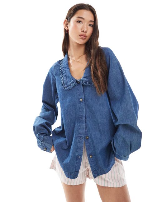 Miss Selfridge Blue – jeanshemd