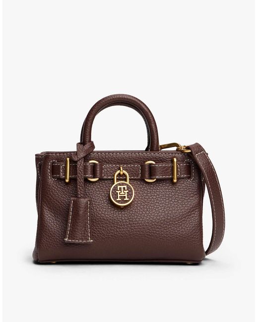 The american icon - cabas en cuir - marron foncé Tommy Hilfiger en coloris Brown