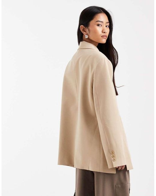 ASOS Natural A Line Oversized Blazer