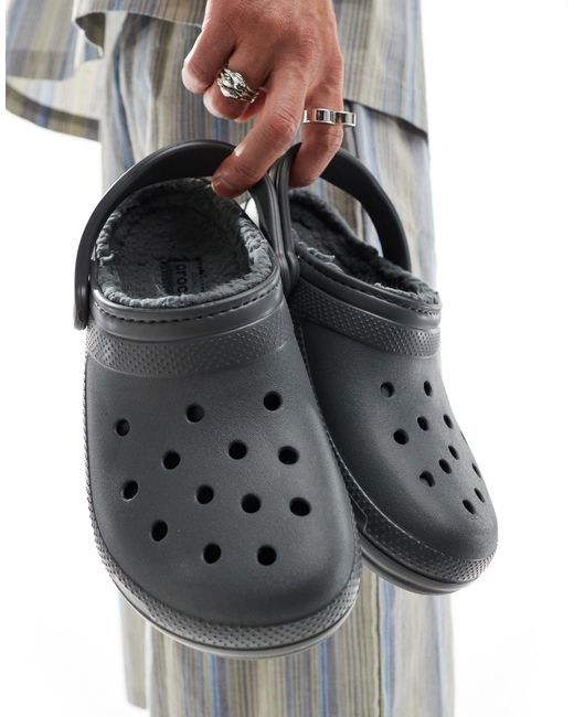 CROCSTM Gray Classic Lined Clog for men