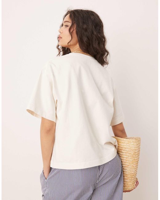 Polo Ralph Lauren Natural – kastiges t-shirt