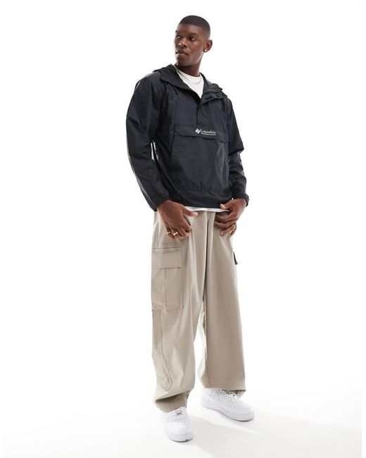 Cortavientos Negros Challenger Ii De Columbia de hombre de color Blue
