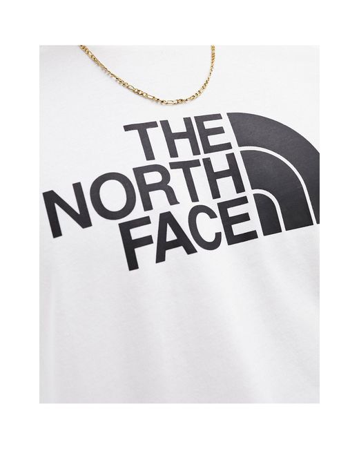 Camiseta blanca con estampado gráfico del logo easy The North Face de hombre de color White