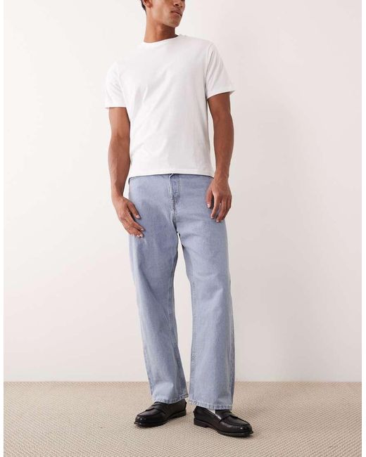 ASOS Blue Essentials 3 Pack Regular Fit T-shirt for men