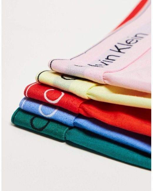 Calvin Klein Pride – 5er-pack slips in White für Herren