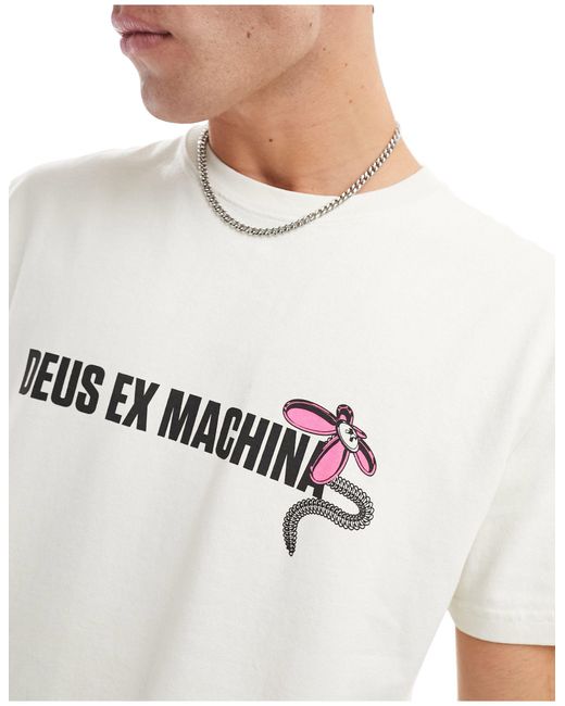 Deus Ex Machina White Surf Shop T-shirt for men