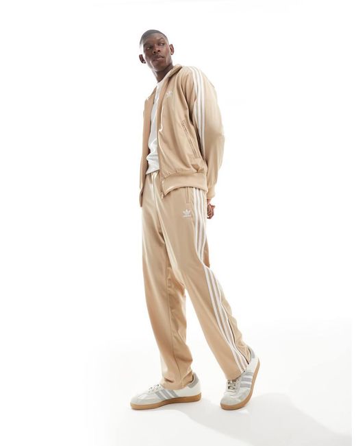 Adidas Originals White Firebird Track Pants for men