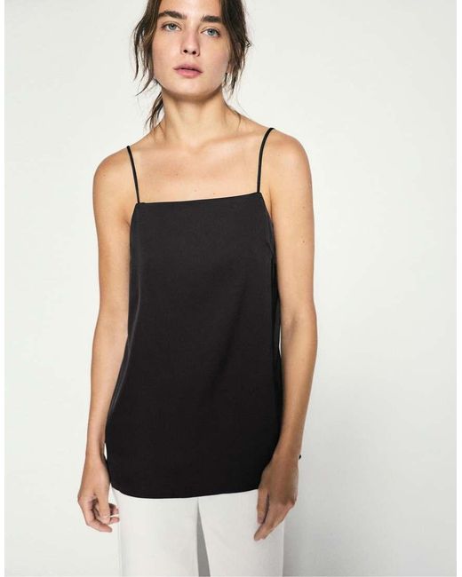 Pull&Bear Satijnen Camitop in het Gray