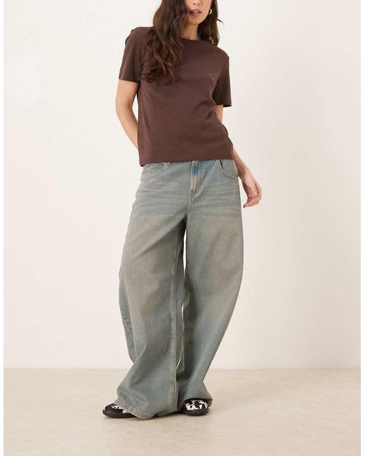 Wrangler Blue Low Rise Barrel Jeans