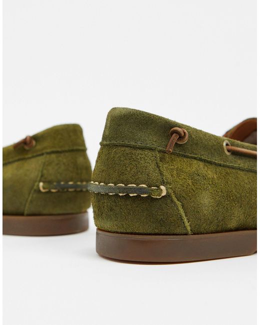 Polo Ralph Lauren Suede Merton Boat Shoe in Green for Men | Lyst display picture 1