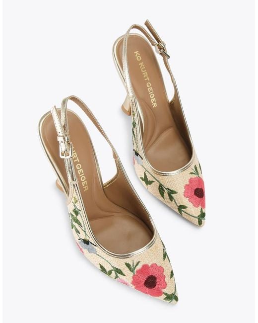KG by Kurt Geiger Metallic Aria2 Heeled Shoes
