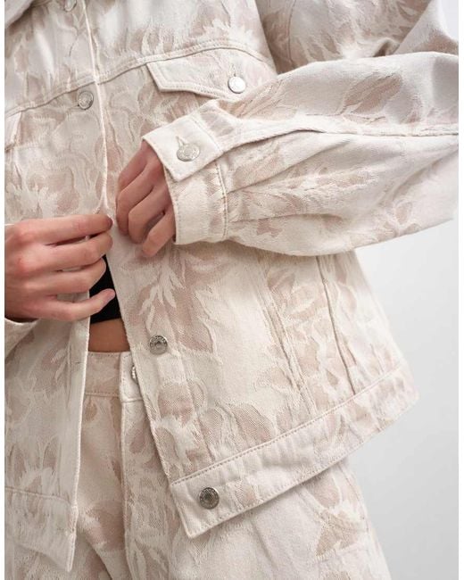 TOPSHOP Natural Denim Balloon Jacket