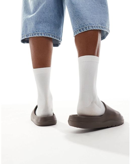 ASOS Gray Chunky Sliders for men