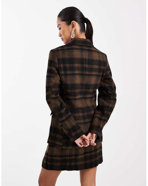 Vero Moda Black Flannel Blazer Co-ord