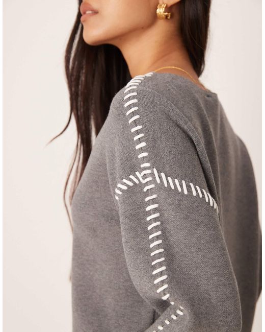 Y.A.S Gray – strickpullover