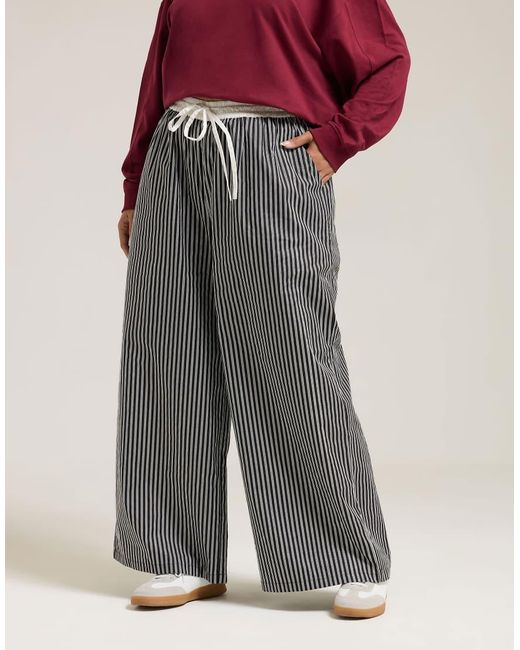 Yours Clothing Black Wide Leg Trousers