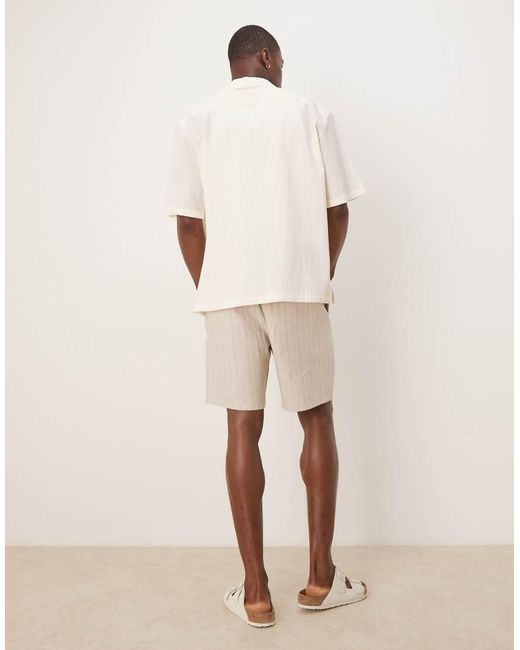 Mango Natural Tailored Linen Mix Short for men