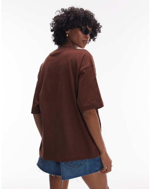 T-Shirt Oversize di New Balance in Blue