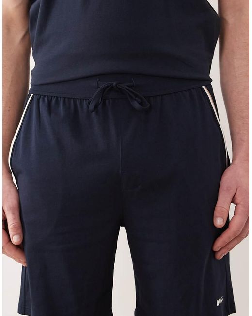 Boss Blue Unique Co-ord Lounge Shorts for men