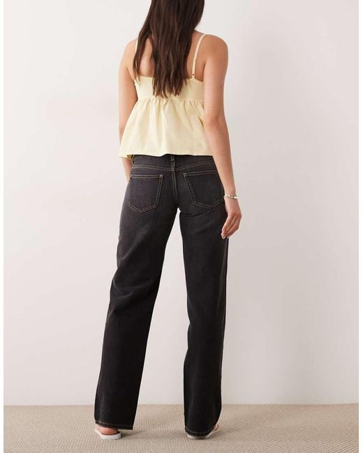 Cotton On Black Low Rise Straight Jean