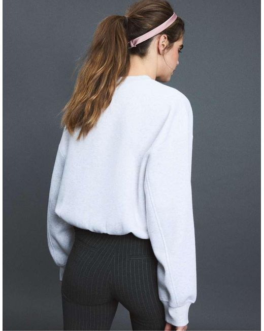 Stradivarius Gray Basic Sweatshirt