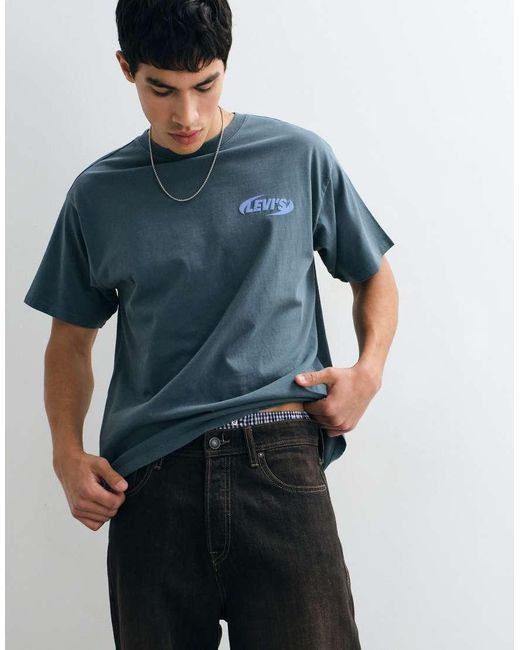 Levi's Blue Back Print Graphic T-Shirt for men