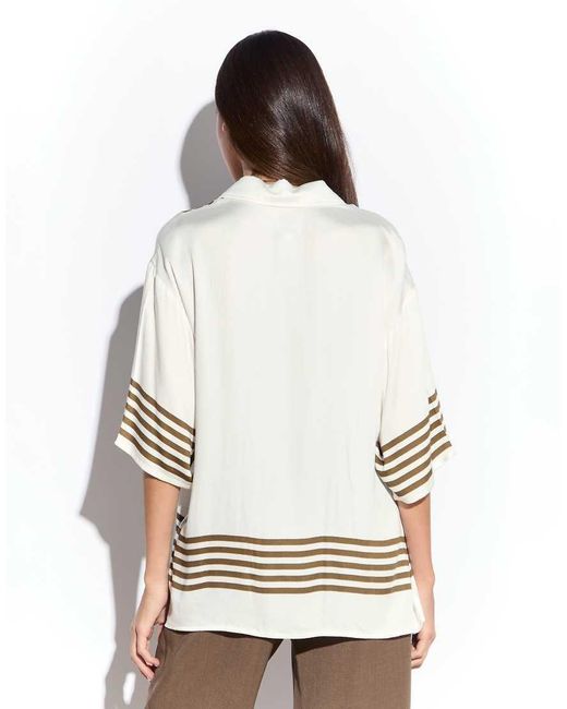 NARRATED White Short Sleeve Shirt