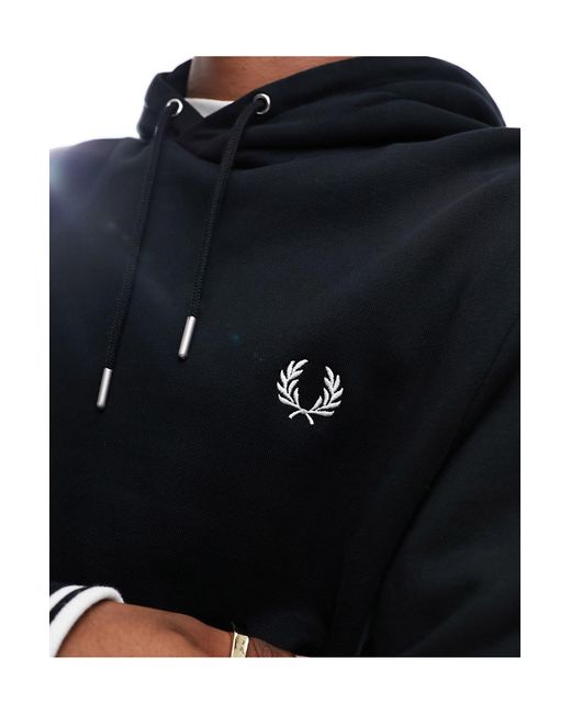 Fred Perry Black Hoodie for men