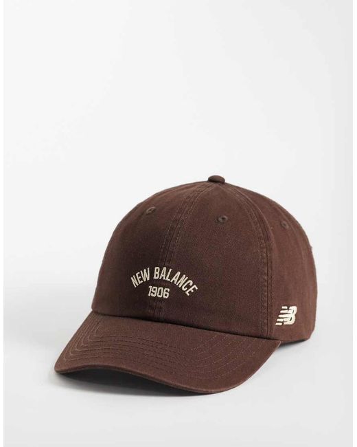 New Balance Brown 6 Panel 1906 Cap