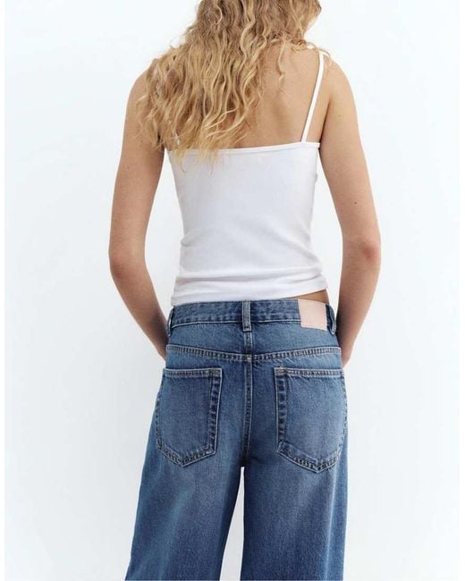 Pull&Bear Blue Petite Loose Oversize Jeans