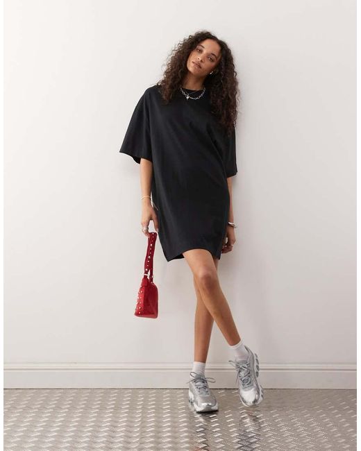 Collusion Black T-Shirt Mini Dress