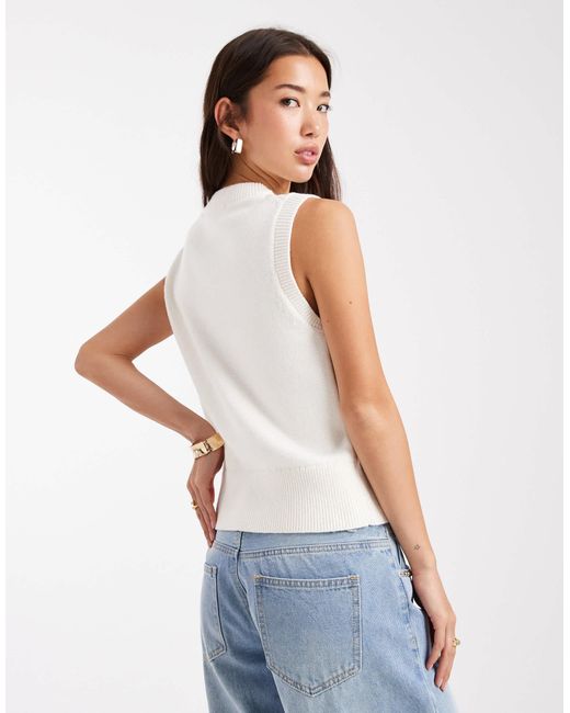 French Connection White – pullunder
