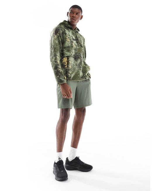 Nike Green Camo Print Hoodie for men