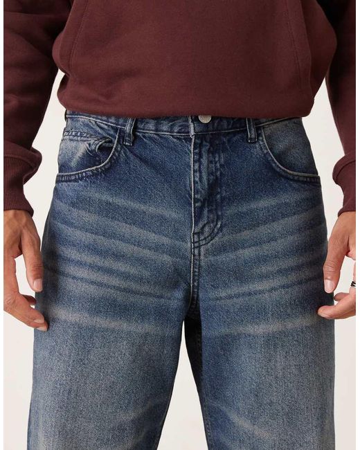 ASOS Blue baggy Jeans for men