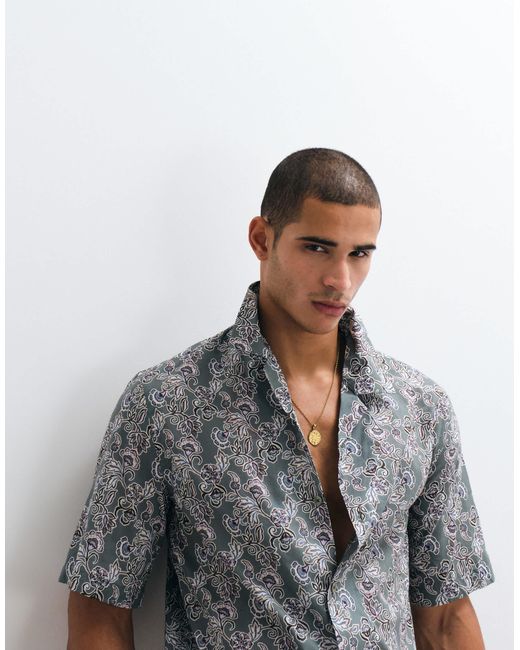Mango – hemd in Gray für Herren