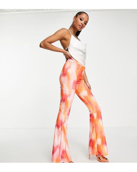 I Saw It First Petite Scuba Flared Pants