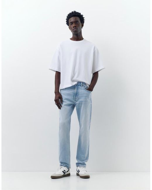 Pull&Bear Blue Slim Fit Jeans for men