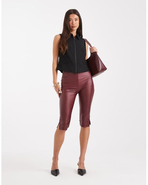 French Connection Elegant Gilet Met Rits En Krijtstreep in het Black