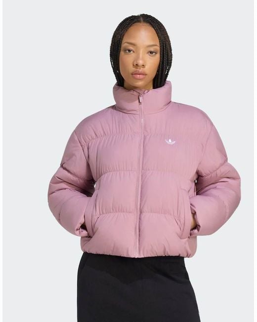 Adidas Originals Pink Short Padded Jacket