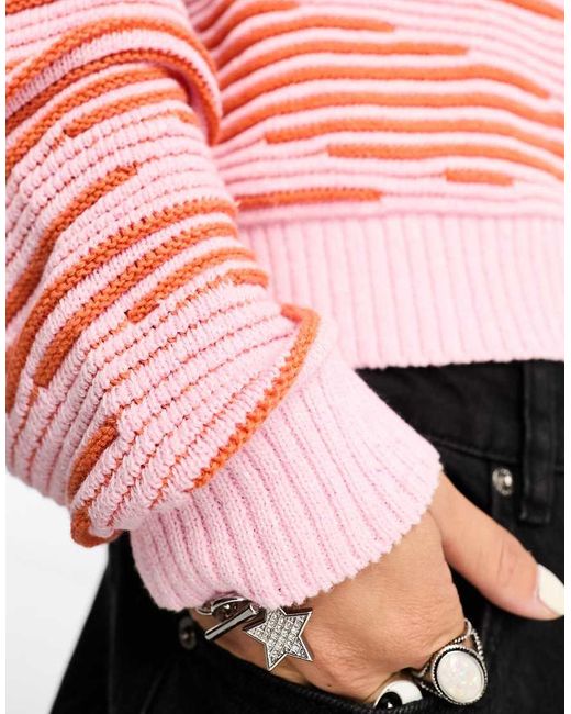ONLY Trui Met Textuur in het Pink