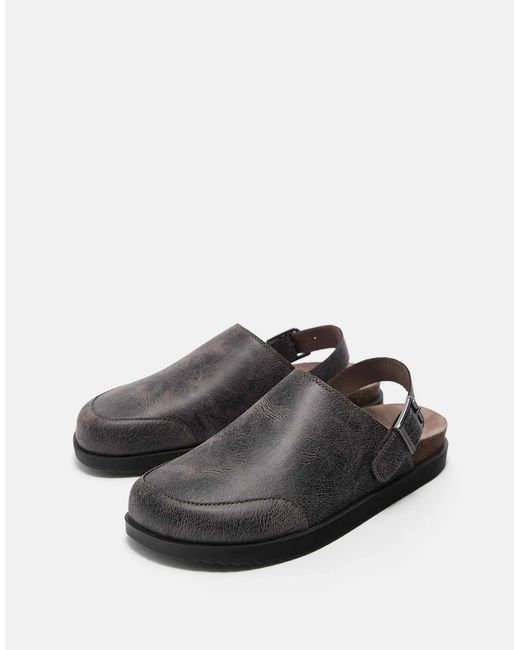 Pull&Bear – stwd – clogs in Brown für Herren