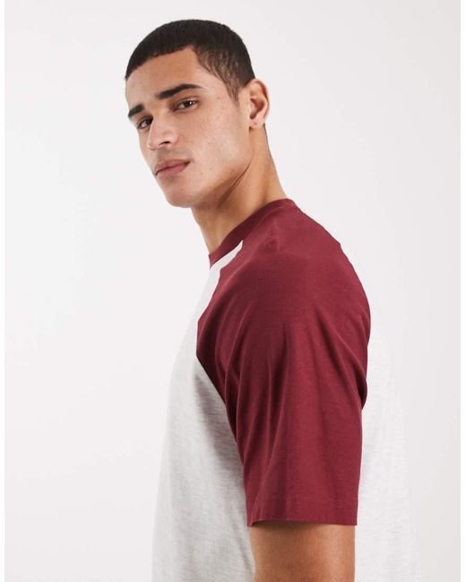 Cotton On Red Boxy Oversized Graphic T-Shirt for men