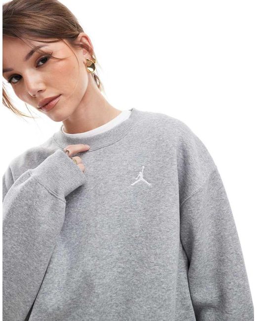 Sudadera Con Cuello Redondo Brooklyn De Nike de color Gray