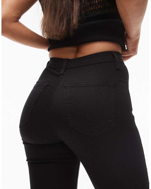 Topshop Hourglass Black Joni High Rise Skinny Jean