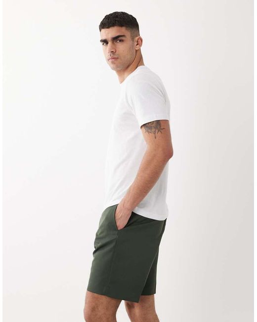 ASOS White Smart Regular Shorts for men